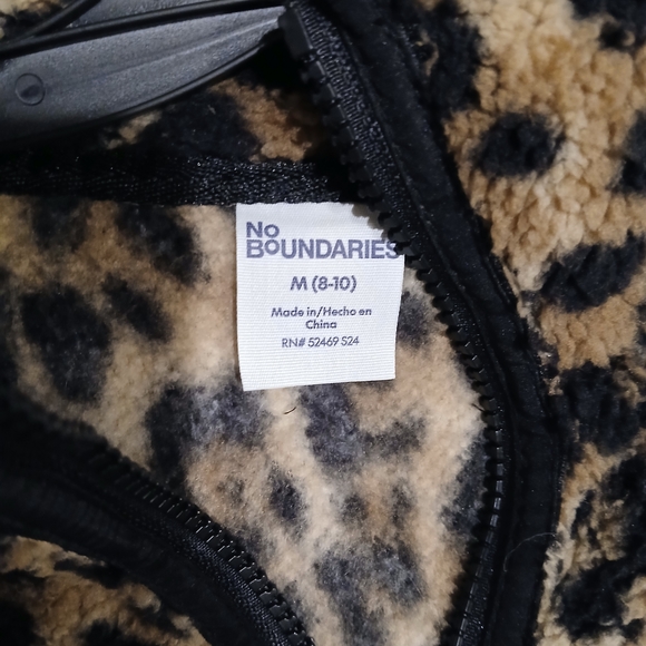 No Boundaries Leopard Print Fleece Hoodie and Shorts Set - Picture 4 of 6
